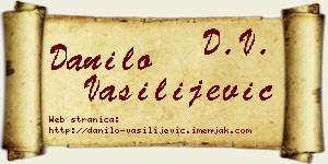Danilo Vasilijević vizit kartica